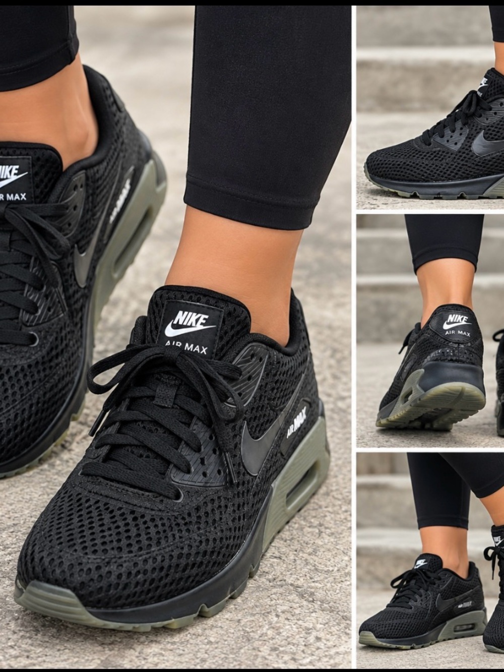 Nike Air Max 90 Ultra Breathe Black Women’s Shoes Size 8